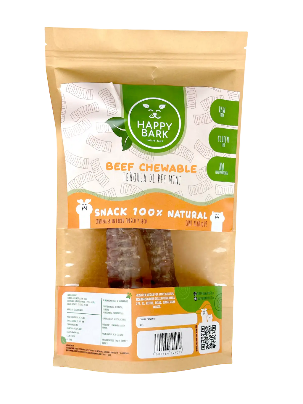 Tráquea de res deshidratada