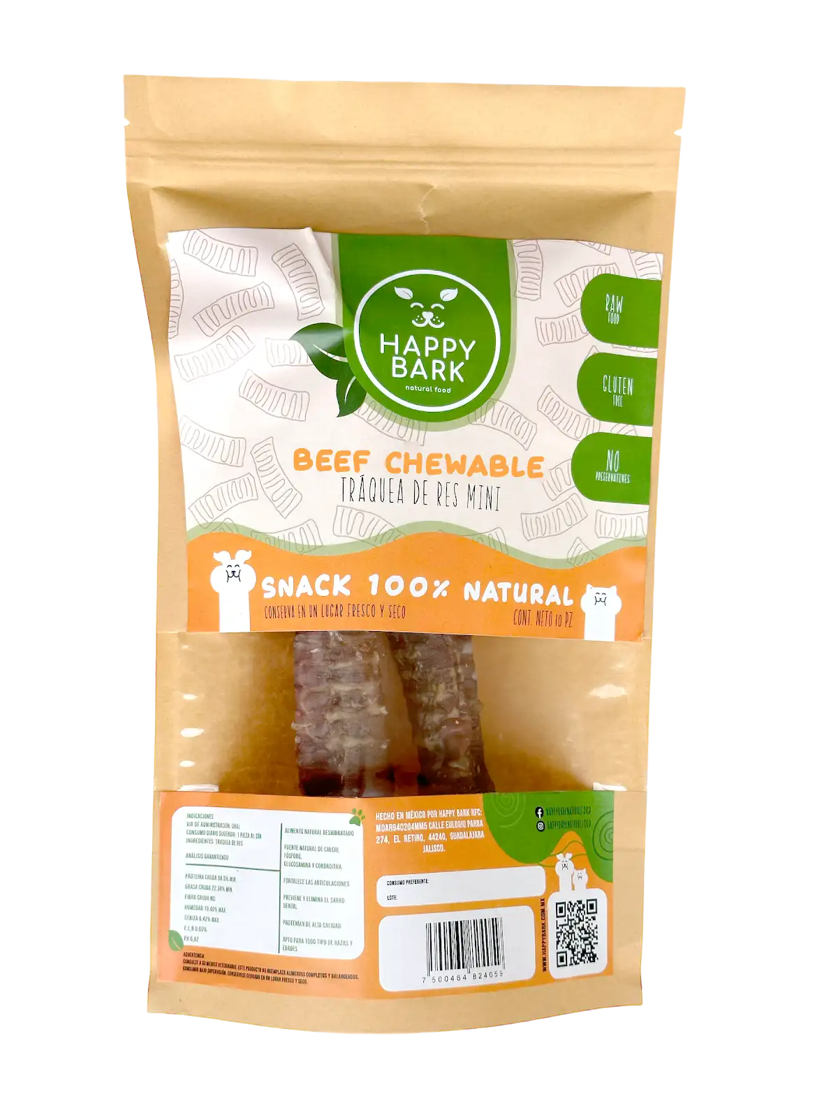 Tráquea de res deshidratada