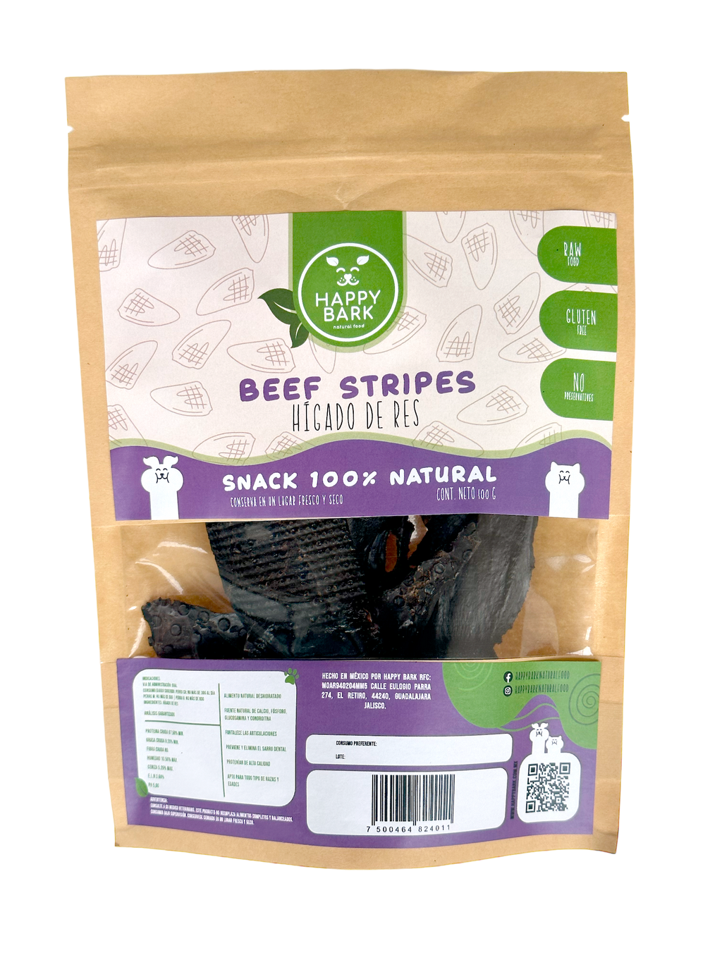 Hígado de res deshidratado