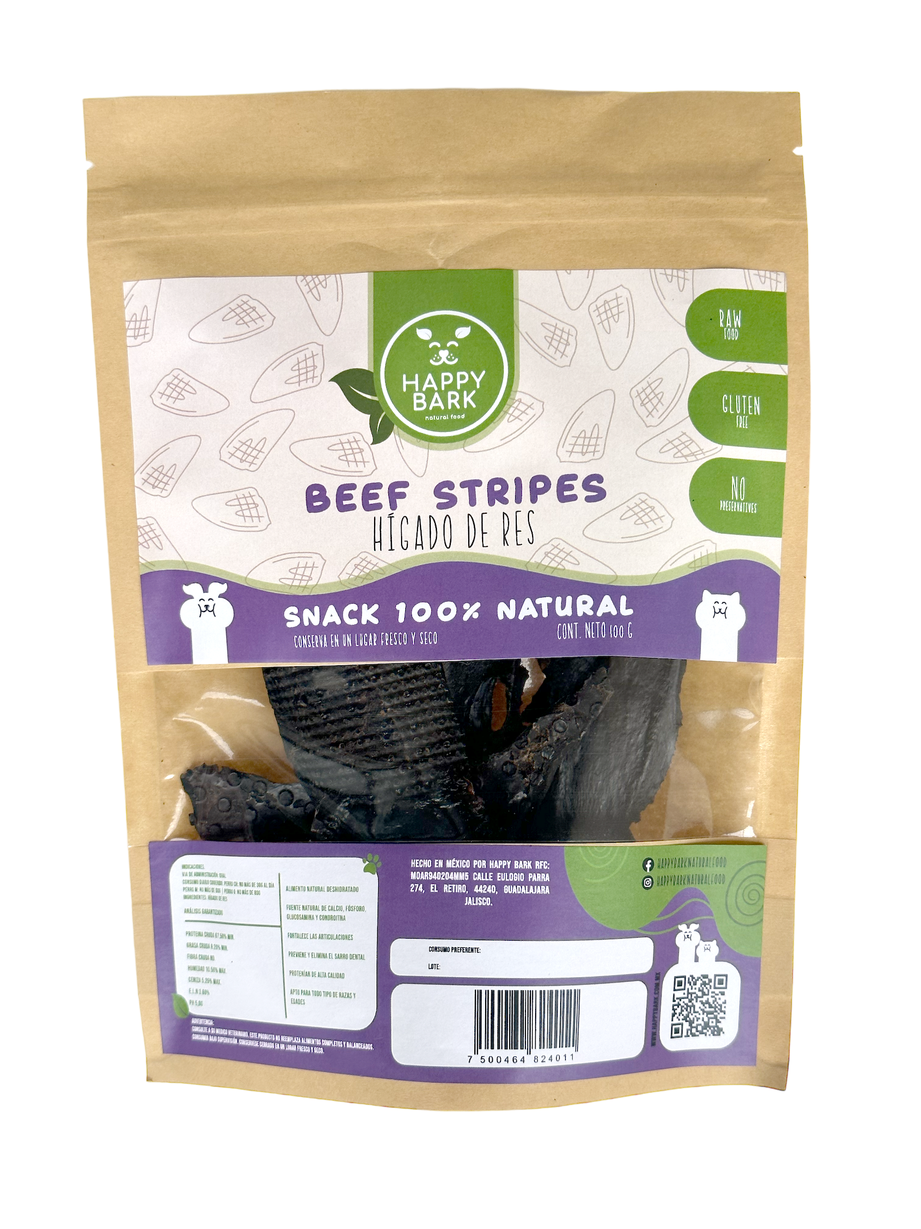 Hígado de res deshidratado